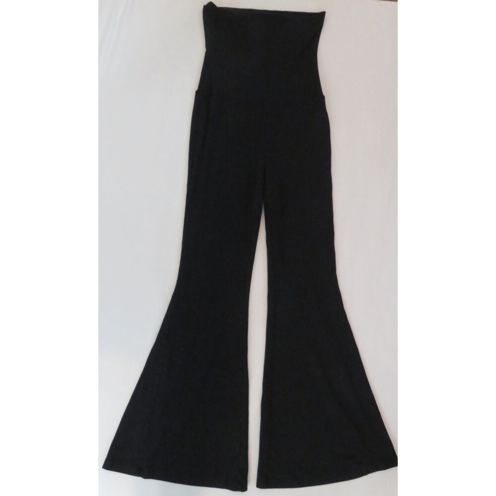Offline by Aerie Super Flare Hi Rise Leggings Size XSmall Black Ribbed Waist